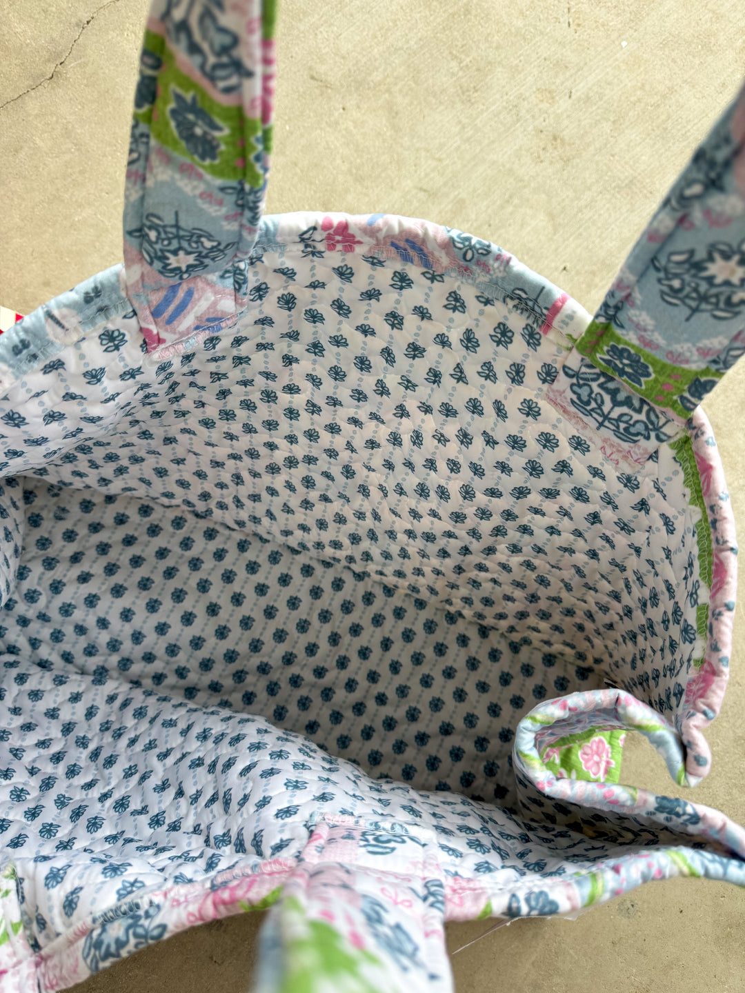 Ida Mae Home Laramie Patchwork Pastel Quilted Tote Bag