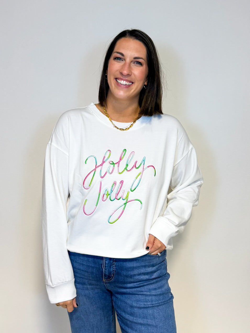The Brooke Holly Jolly Corded Sweatshirt