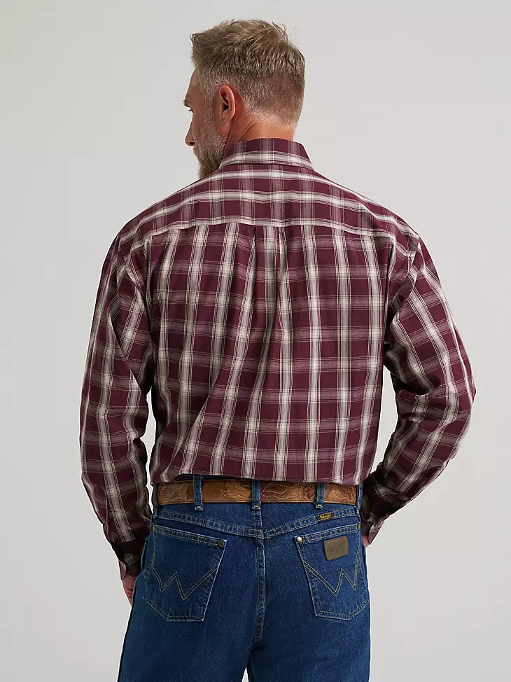 Wrangler Men's George Strait One Pocket LS Stretch Shirt