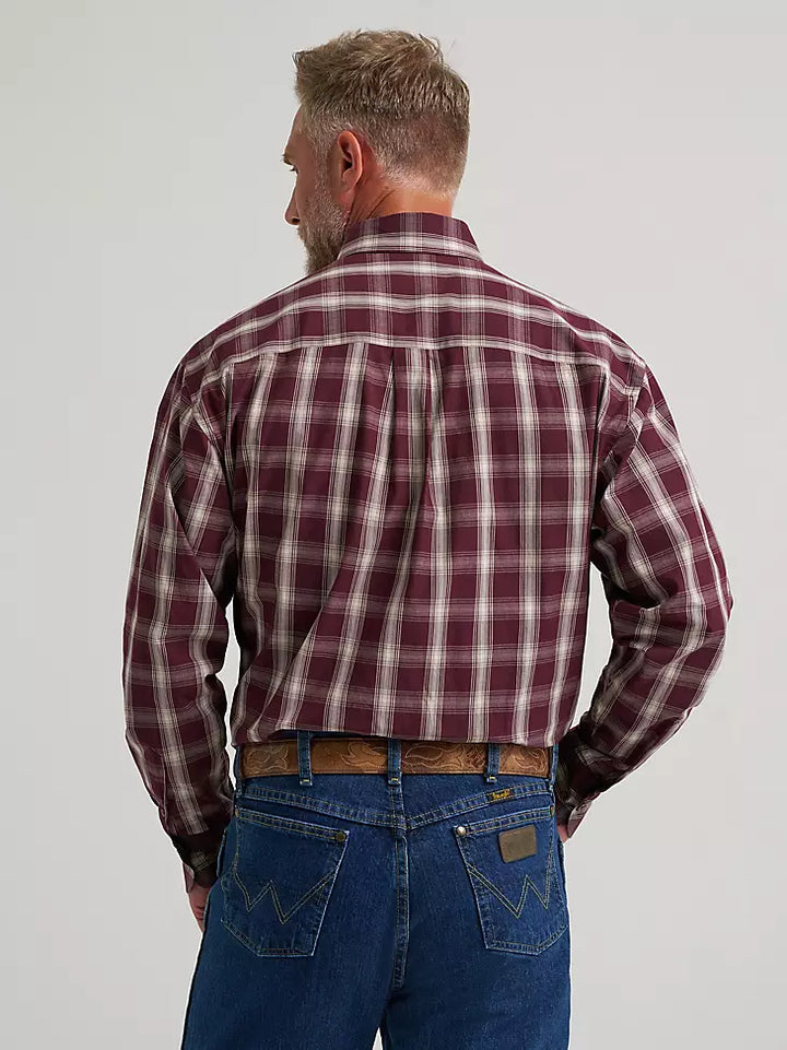 Wrangler Men's George Strait One Pocket LS Stretch Shirt