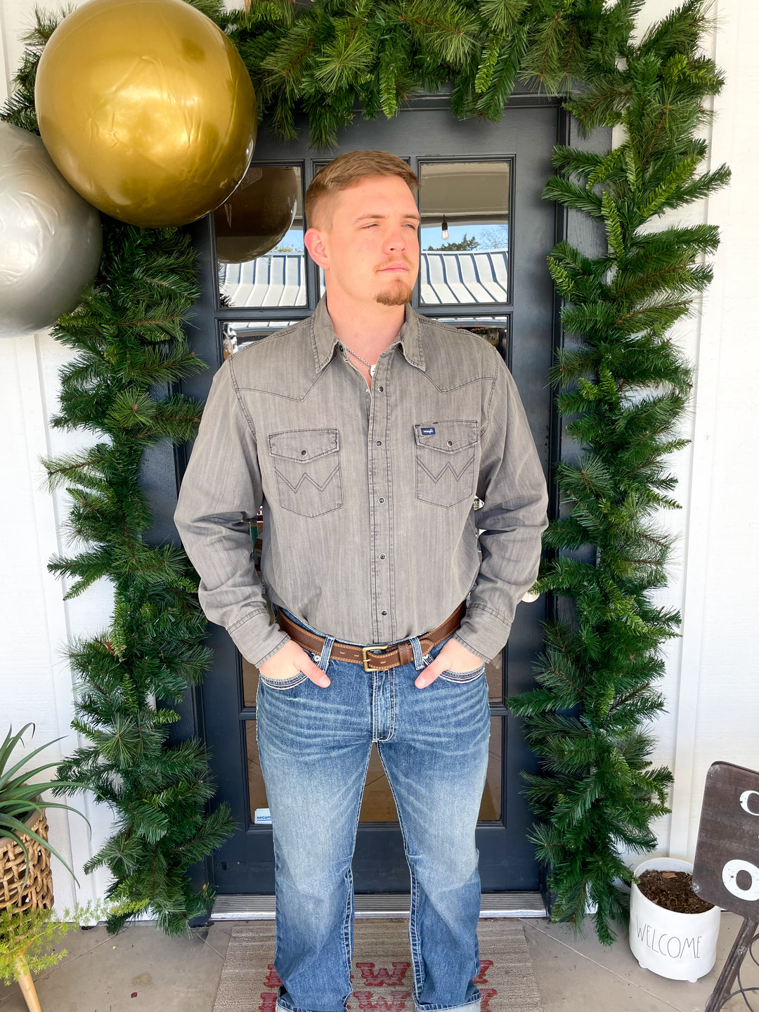 Wrangler Men's Cowboy Cut Long Sleeve Shirt