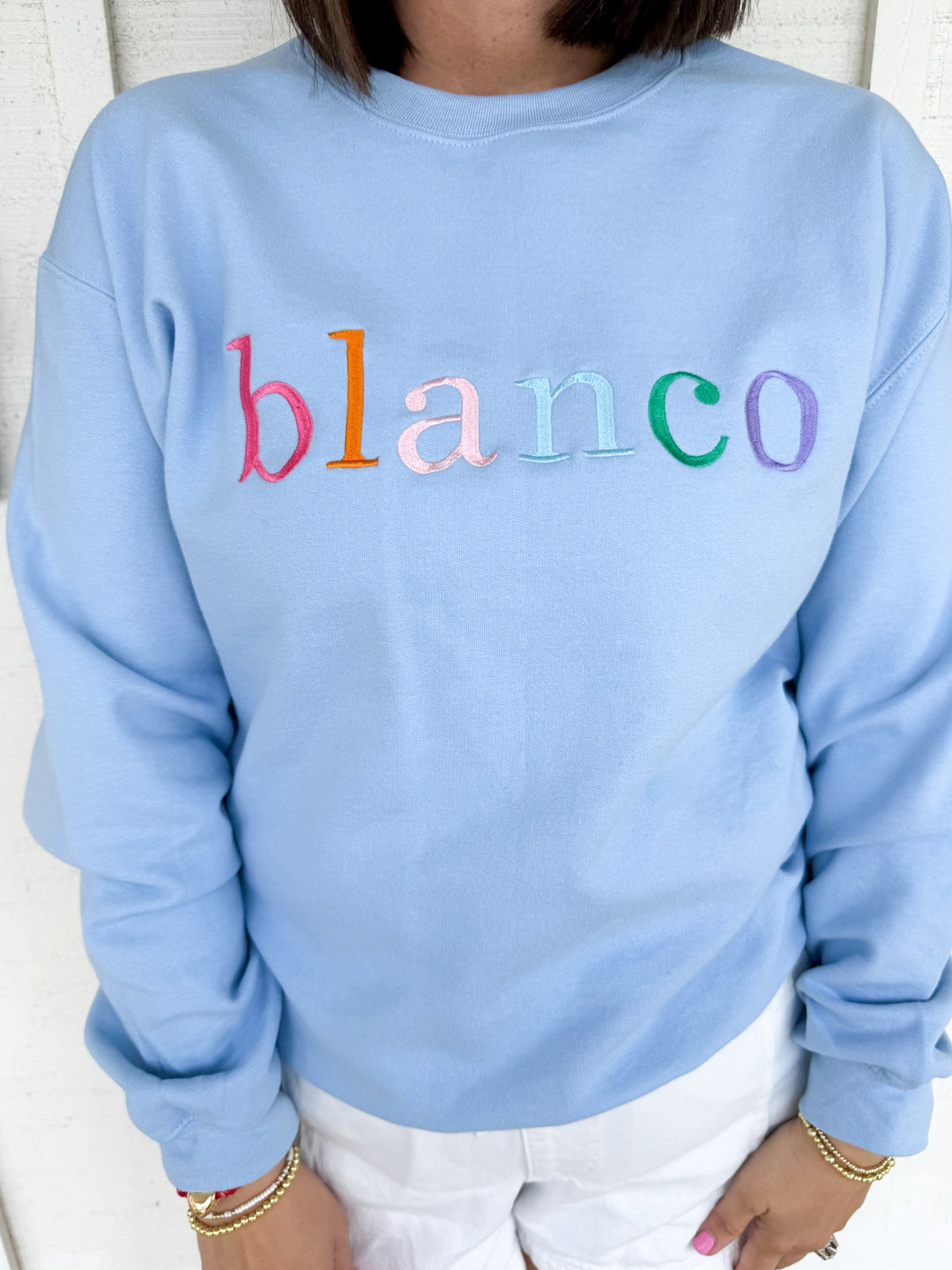 The Preppy Blanco Sweatshirt