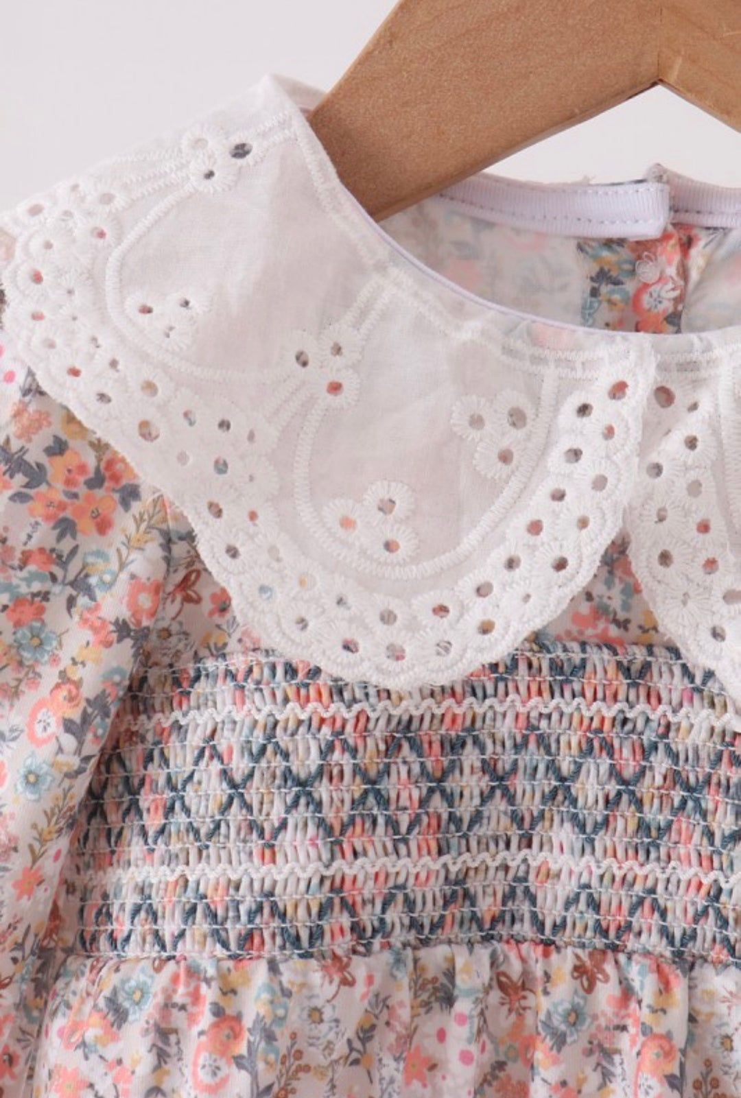 BR Lacy Smocked Romper