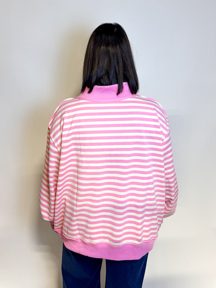 The Dilly Dally Striped Sweatshirt