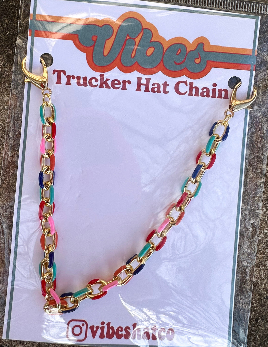 Trucker Hat Chains - Gold