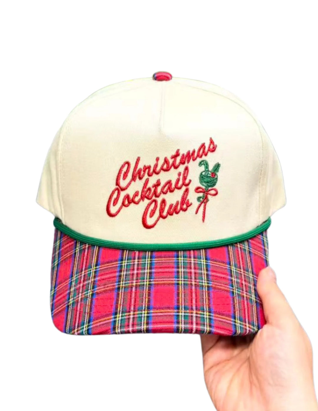 Christmas Cocktail Club Canvas Cap