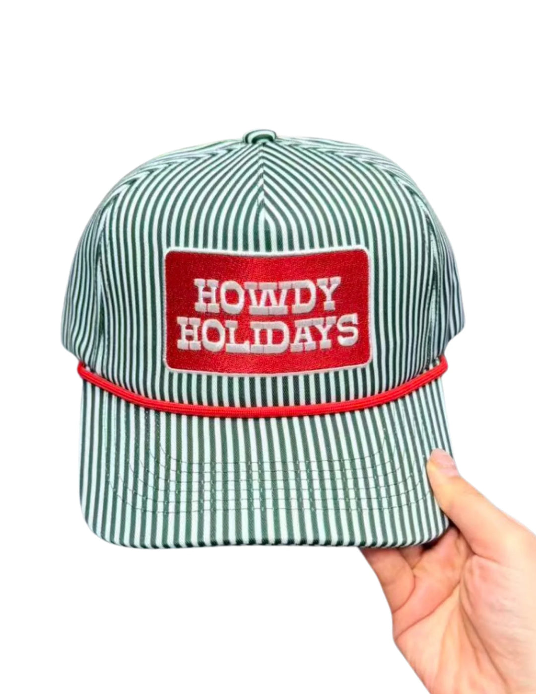 Howdy Holidays Block Canvas Cap