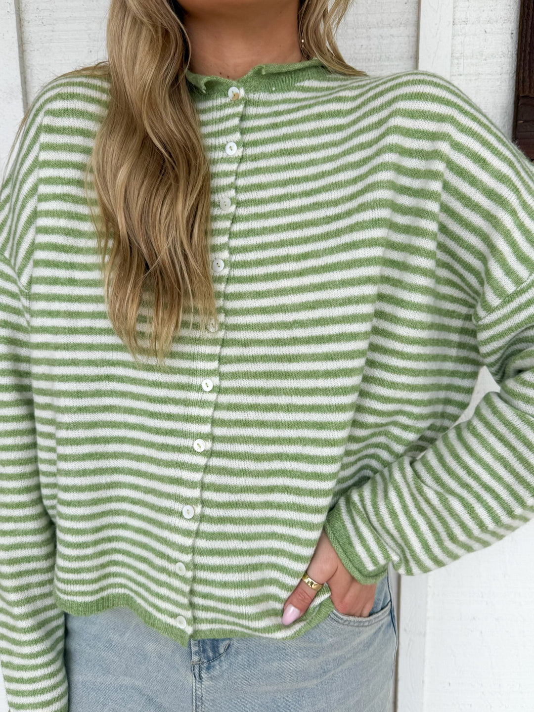 The Piper Striped Cardigan