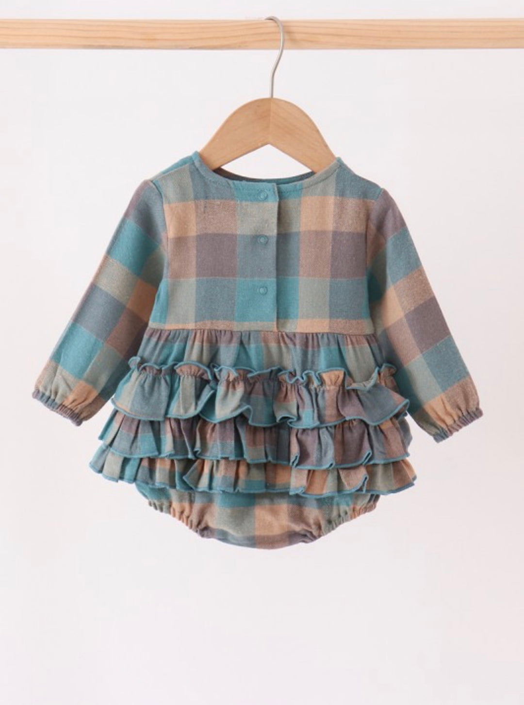 BR Tilly Plaid Romper