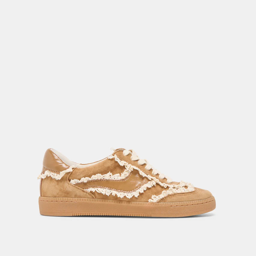 Dolce Vita Notice Lace Sneakers - Lt Brown Suede