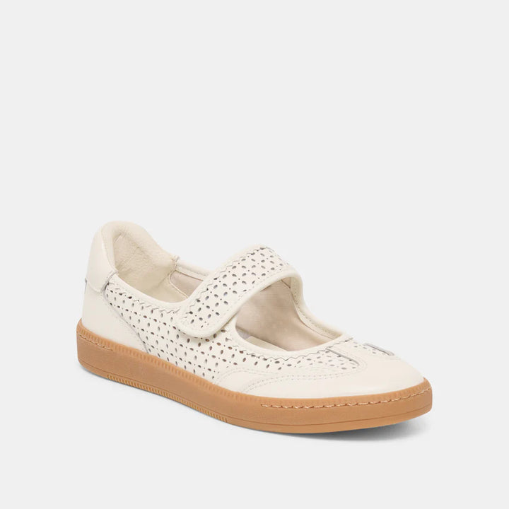 Dolce Vita Nanet Sneaker - White Perforated Leather