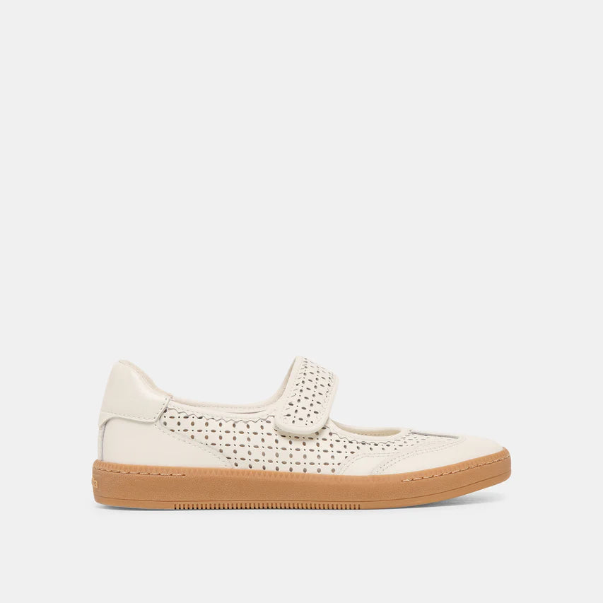 Dolce Vita Nanet Sneaker - White Perforated Leather