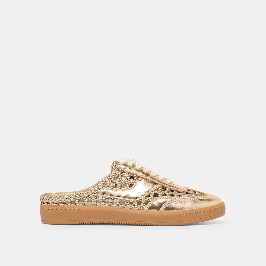 Dolce Vita Notice Slide Woven Sneaker - Gold