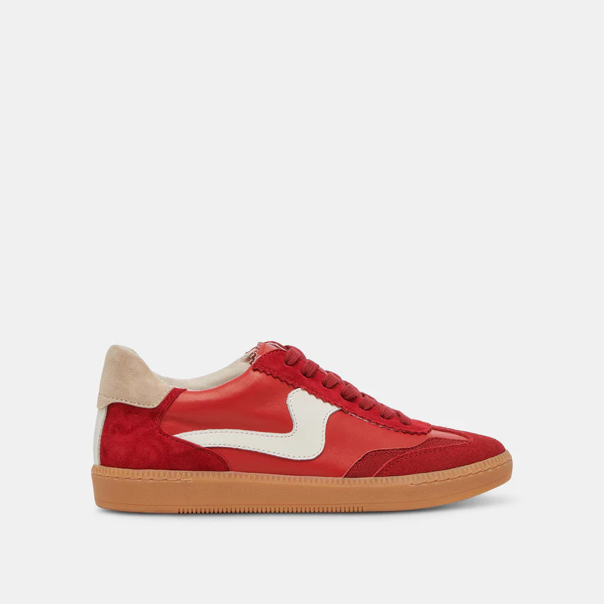 Dolce Vita Notice Sneakers - Crimson Suede