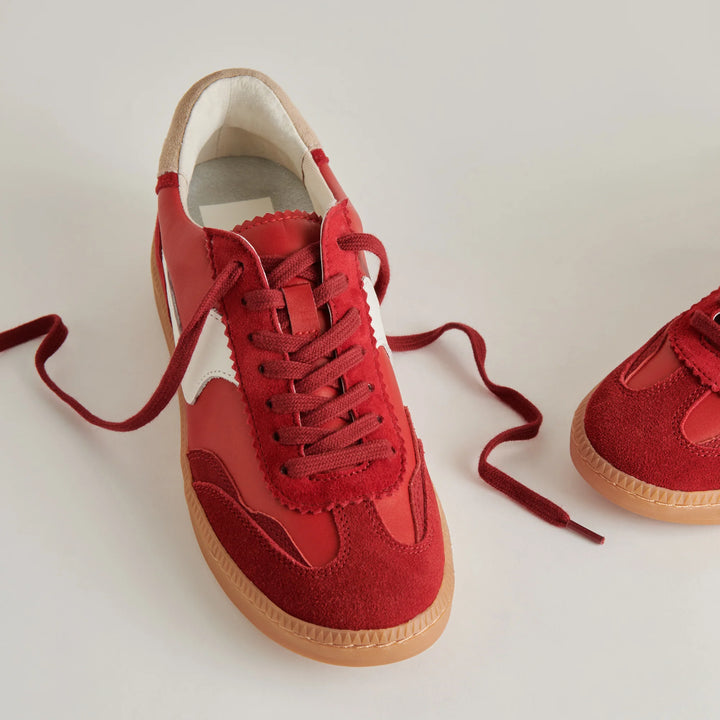 Dolce Vita Notice Sneakers - Crimson Suede