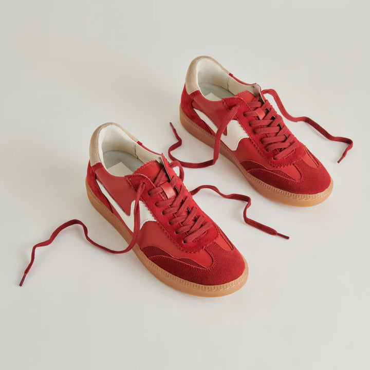 Dolce Vita Notice Sneakers - Crimson Suede