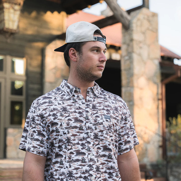 Burlebo Performance Button Up - Brush Country