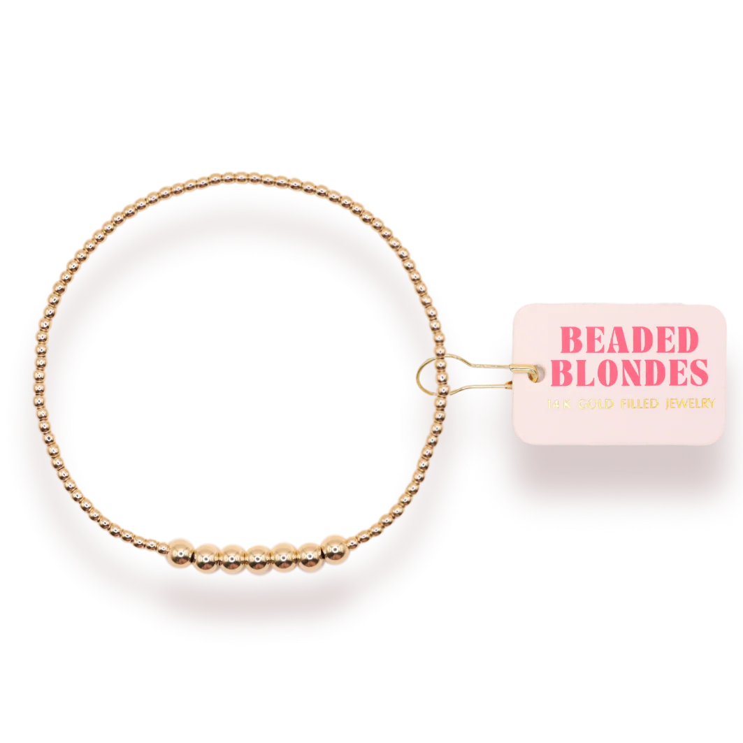 Beaded Blondes Dainty Lucky Bracelet
