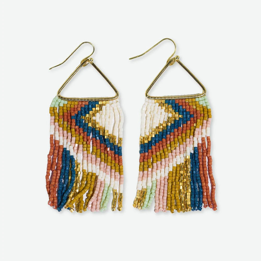 Ink & Alloy Paige Beaded Fringe Earrings