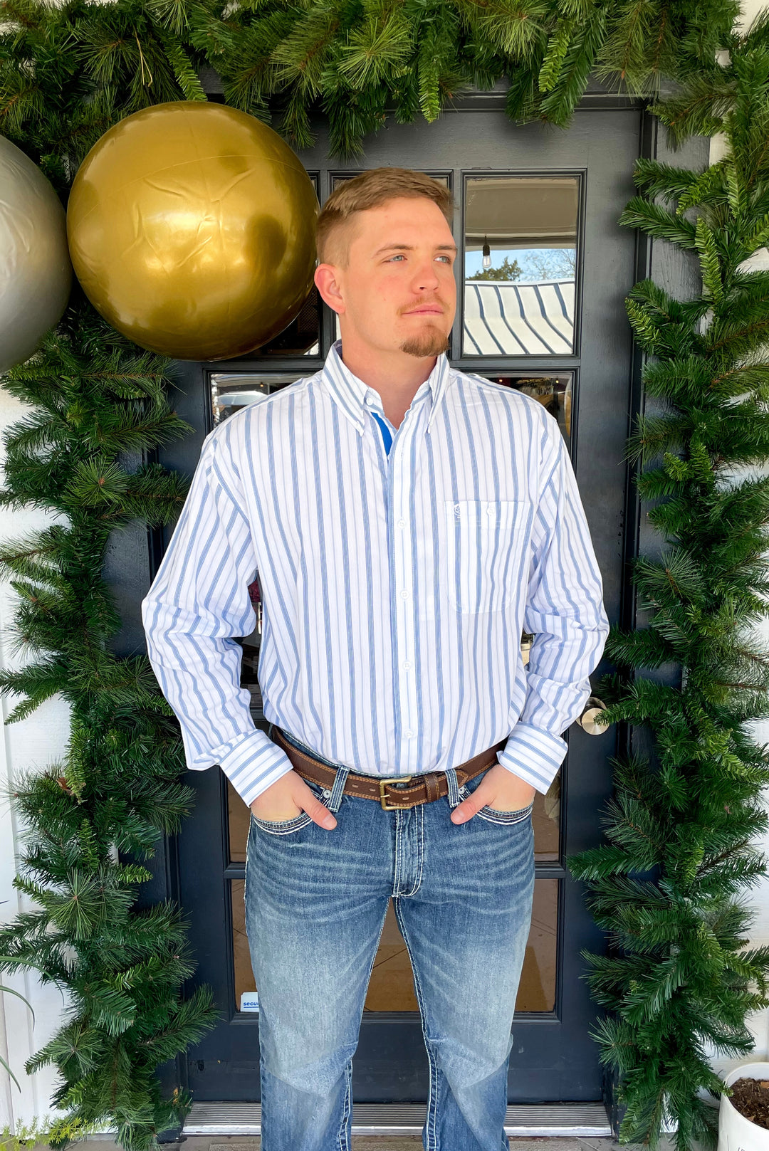 Wrangler Men's George Strait Collection Button Up – Wildflower / Texaholic® Wrangler Men's George Strait Collection Button Up – Wildflower / Texaholic®