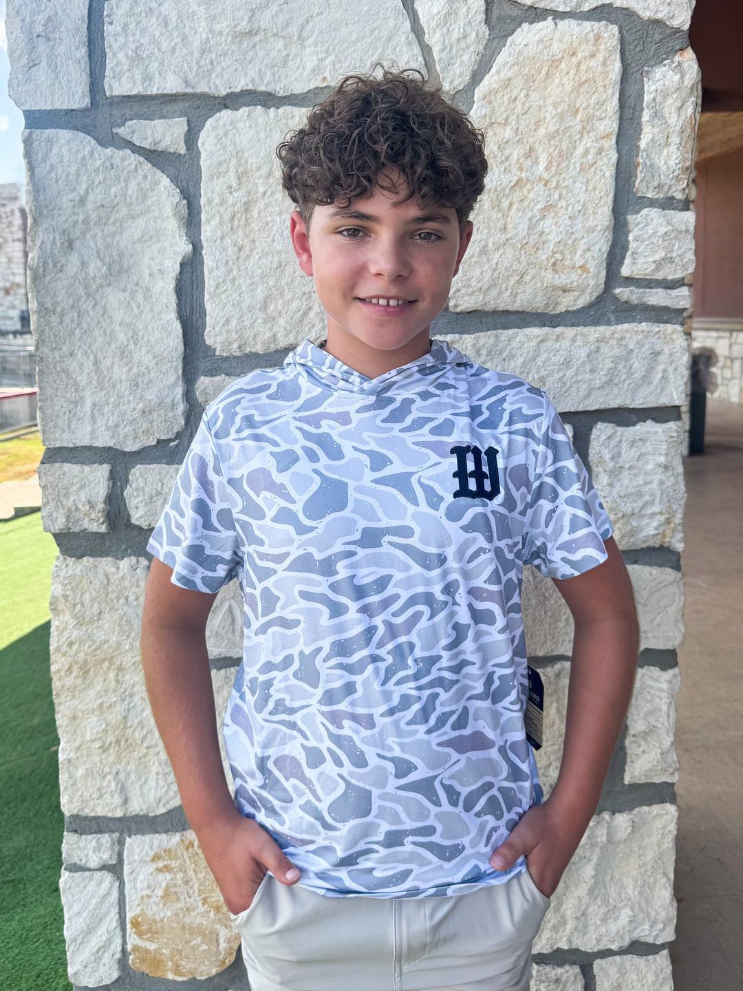 Burlebo X Wimberley Texans Short Sleeve Performance Hoodie