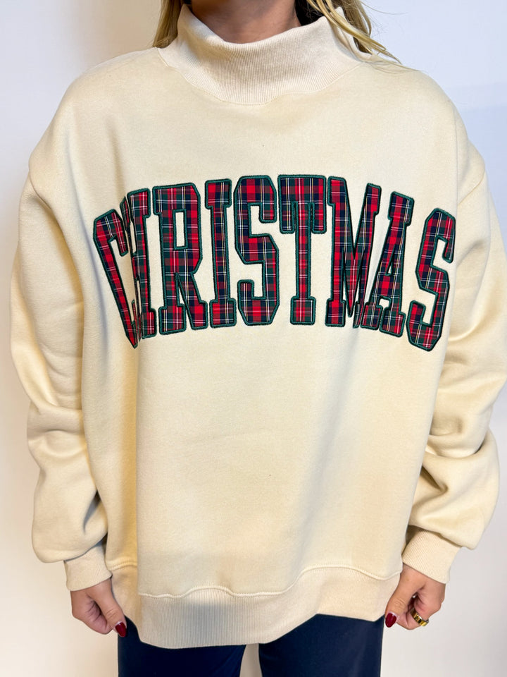 The Christmas Plaid Mockneck