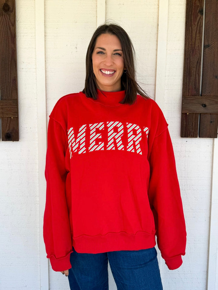 The Merry Striped Sweatshirt