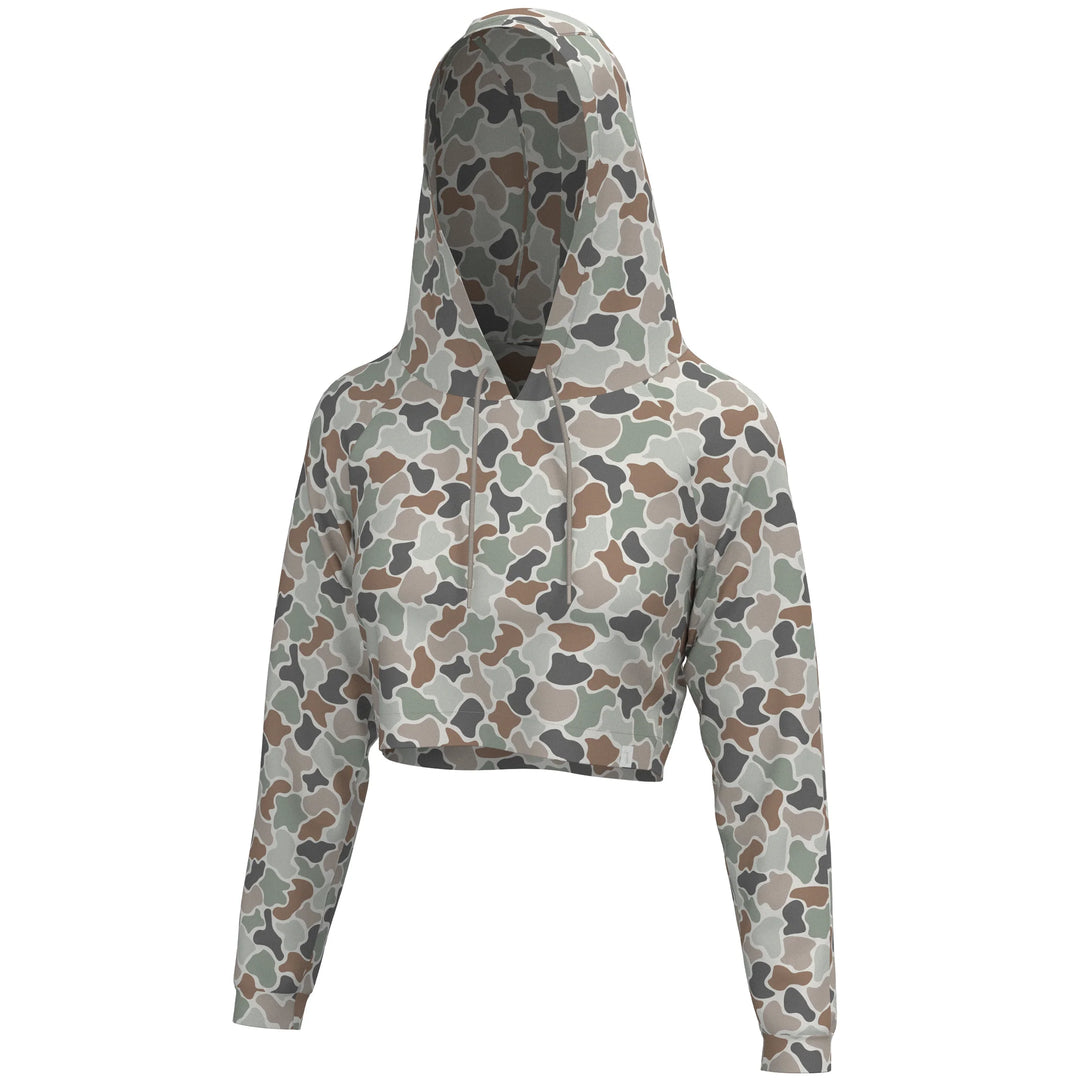 The Local Girl Velvet Fleece Cropped Hoodie