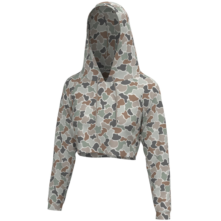 The Local Girl Velvet Fleece Cropped Hoodie