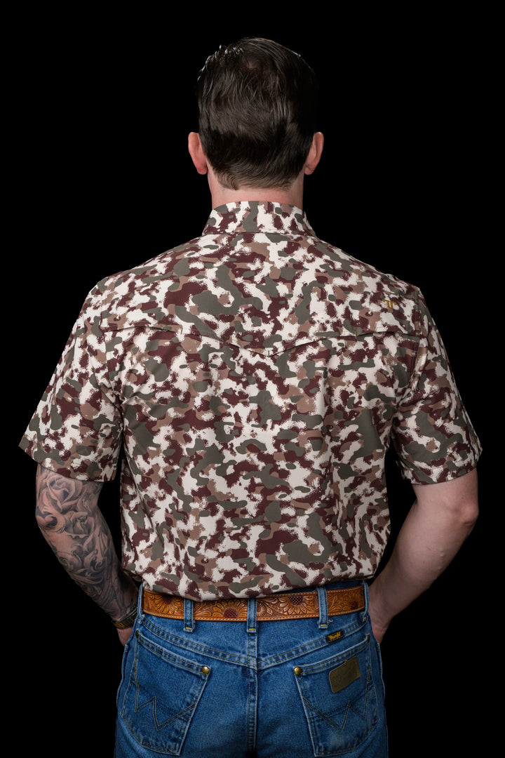 The Camo Lite Short Sleeve Snap Shirt