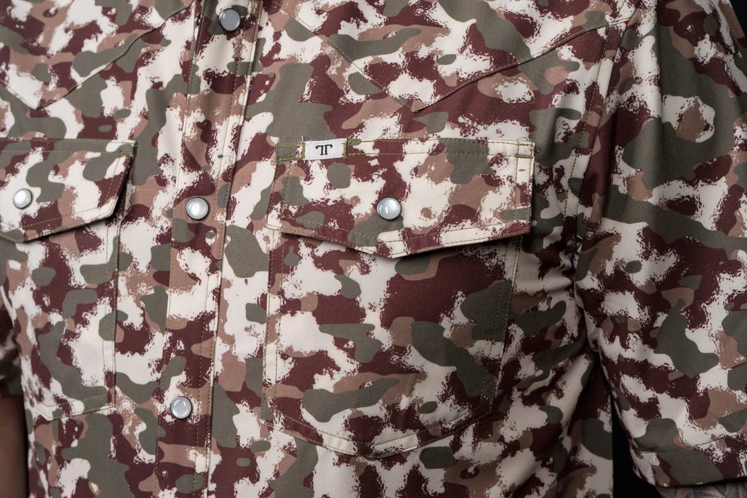The Camo Lite Short Sleeve Snap Shirt