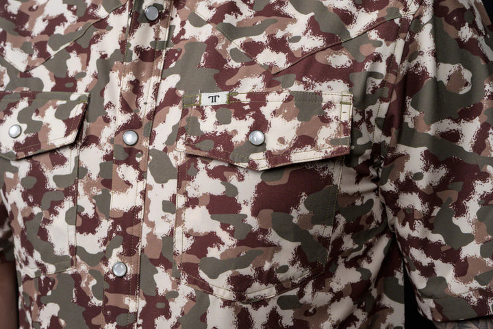 The Camo Lite Short Sleeve Snap Shirt
