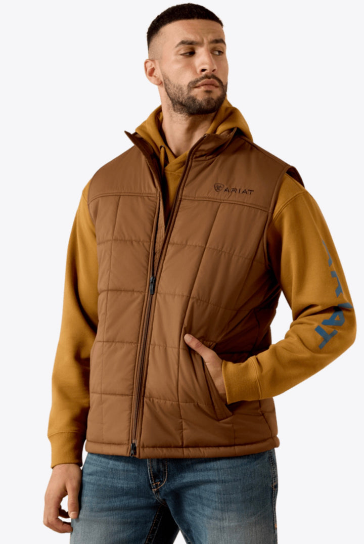 Ariat Men's Crius Insulated Vest - Brazil Nut