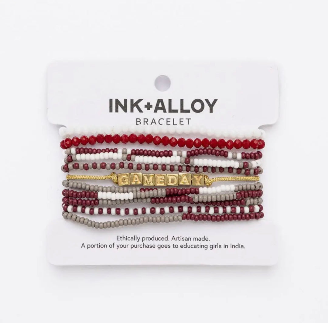 Ink & Alloy Goldie Gameday Bracelet Stack