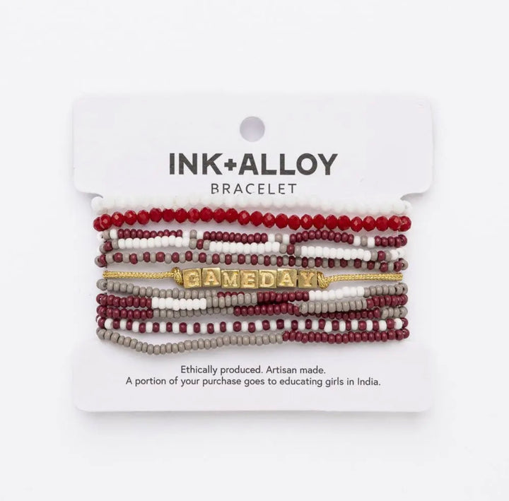 Ink & Alloy Goldie Gameday Bracelet Stack