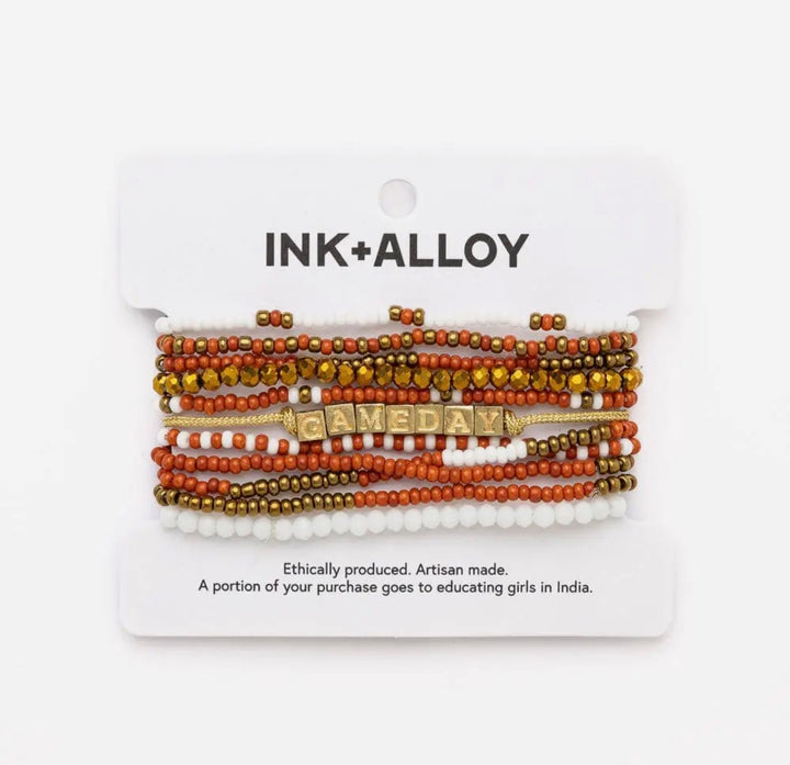 Ink & Alloy Goldie Gameday Bracelet Stack