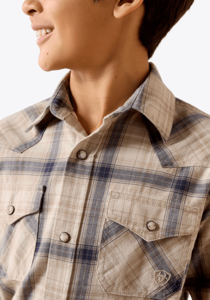 Ariat Boys Huddle Retro LS Snap Shirt