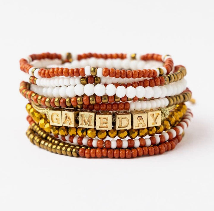 Ink & Alloy Goldie Gameday Bracelet Stack