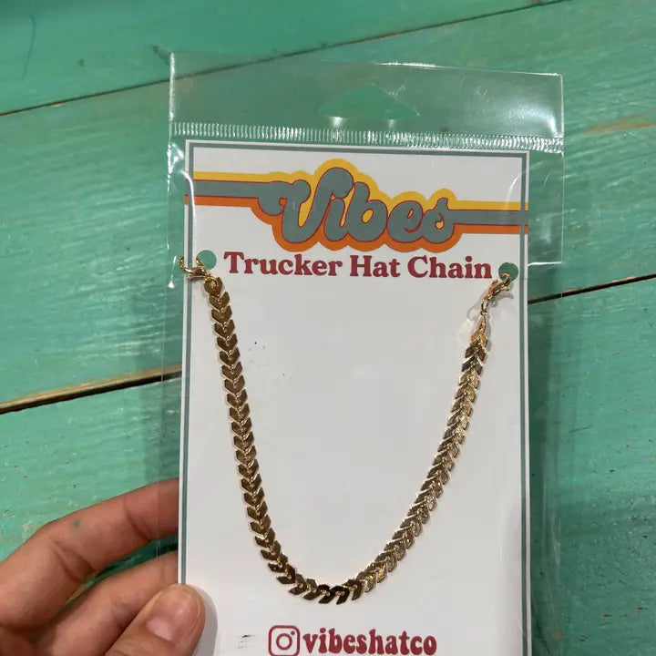 Trucker Hat Chains - Gold