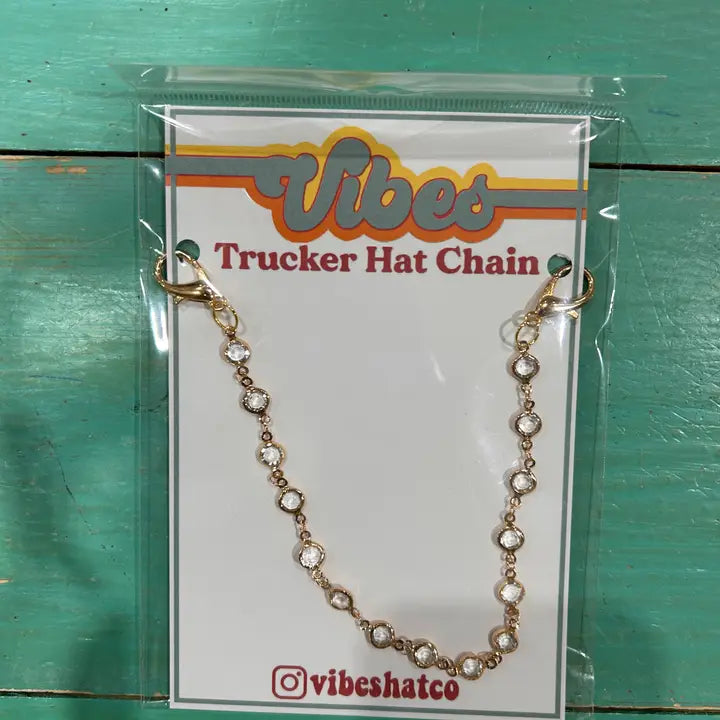 Trucker Hat Chains - Gold