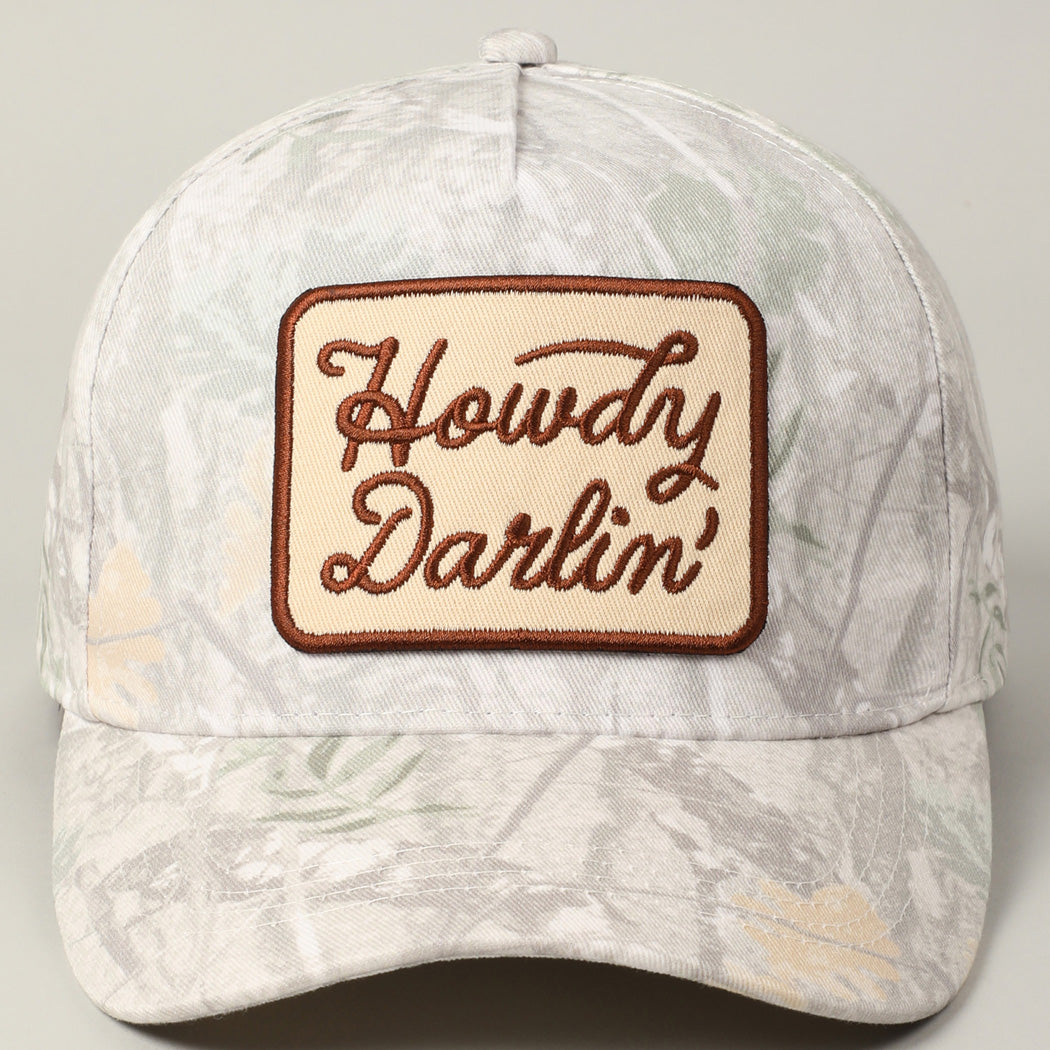 Howdy Darlin' Embroidery Patch Cap