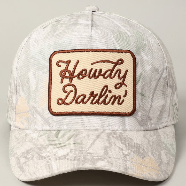 Howdy Darlin' Embroidery Patch Cap