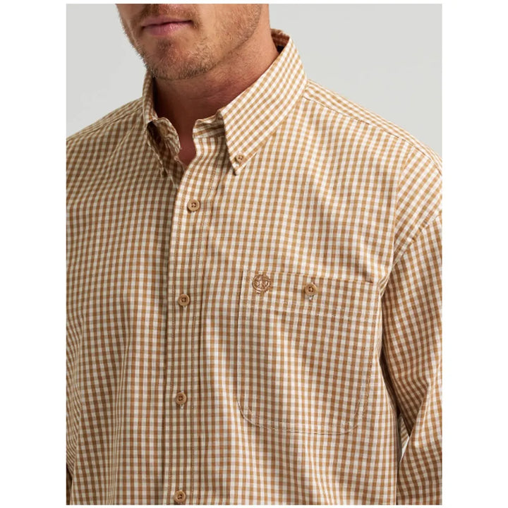 Wrangler Men's George Strait One Pocket Long Sleeve Shirt