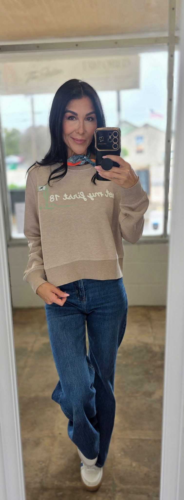 Hooey Women's Kate Crop Pullover