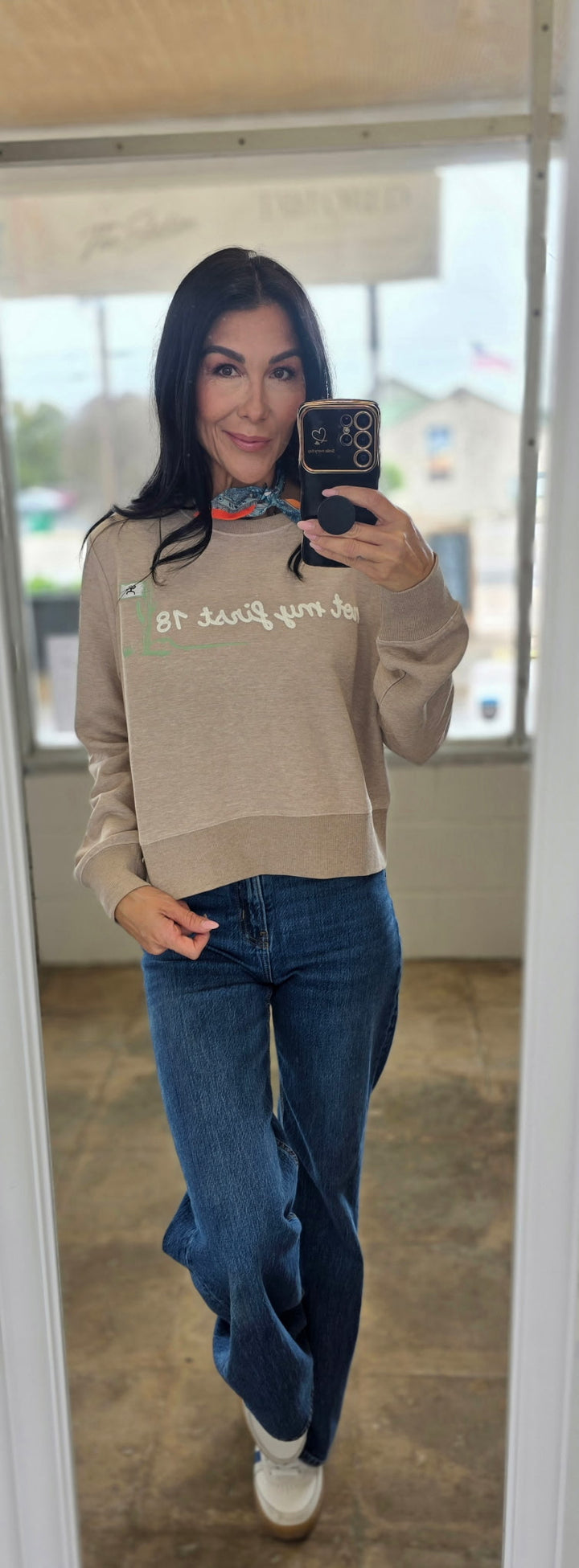 Hooey Women's Kate Crop Pullover