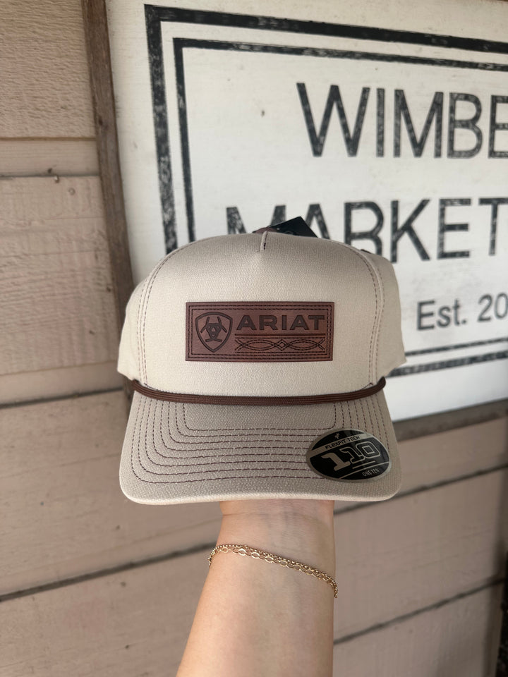 Ariat Rectangle Faux Leather Patch Cap