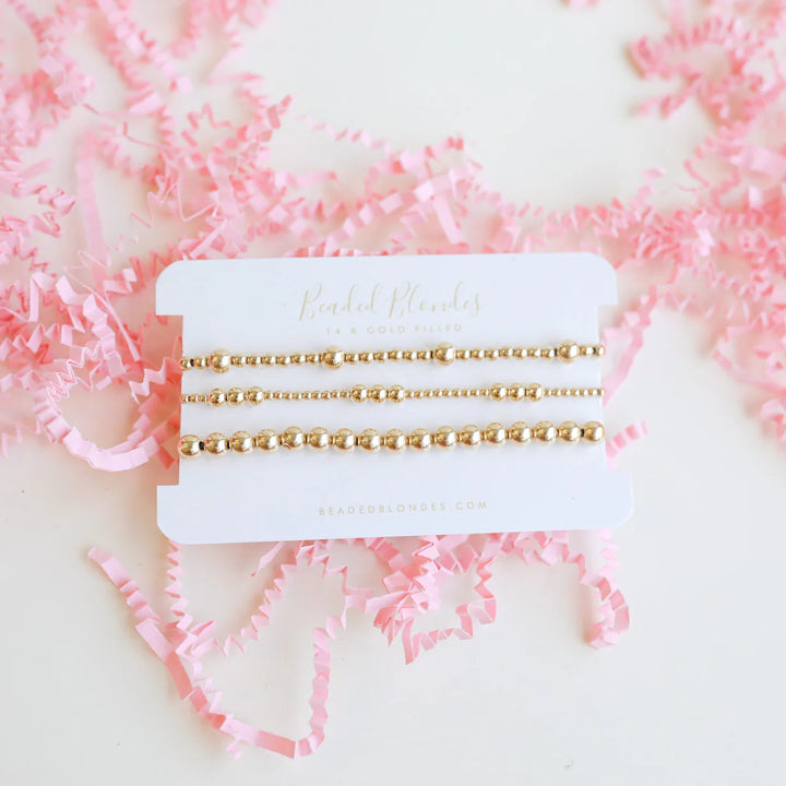 Beaded Blondes Say ILY Bracelet Stack