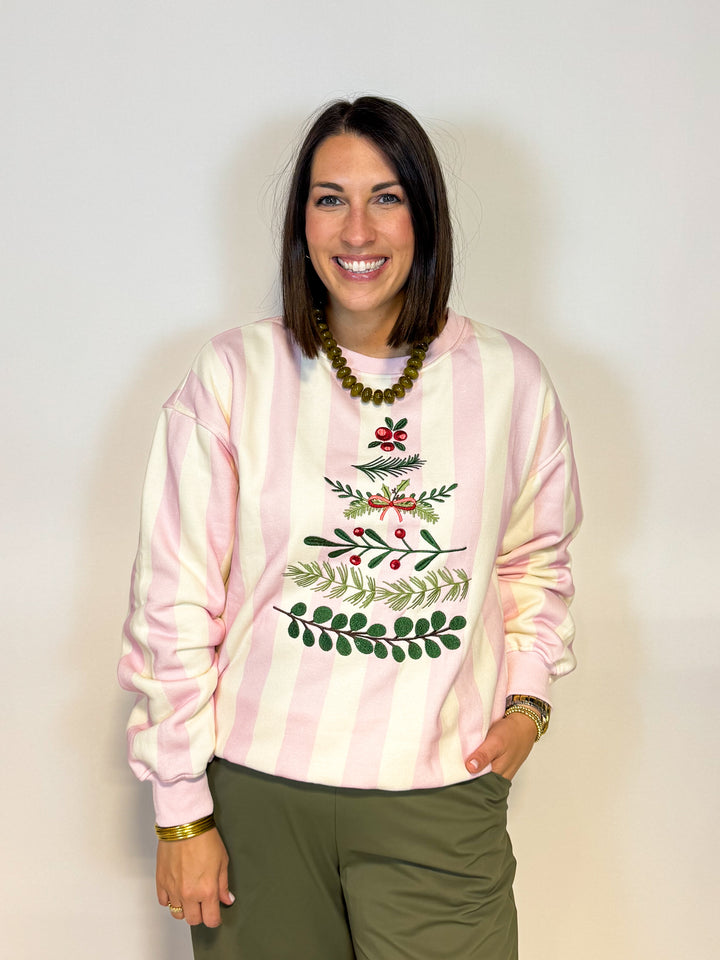 The Striped Wreath Sweatshirt