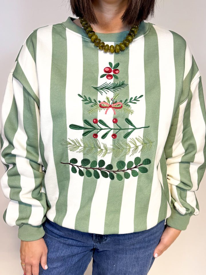 The Striped Wreath Sweatshirt