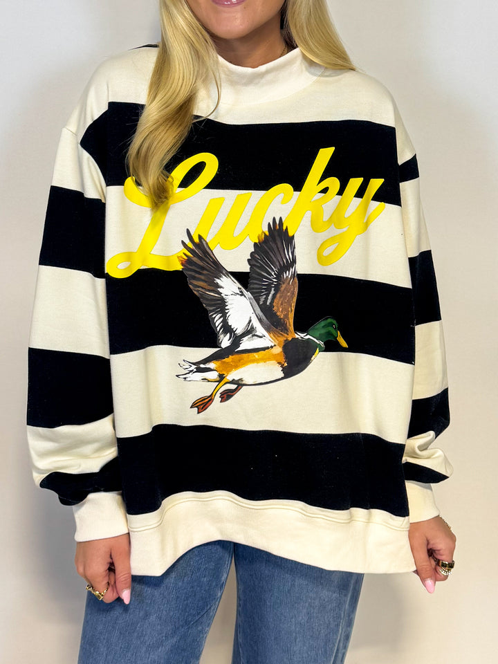 The Striped Mallard Mockneck
